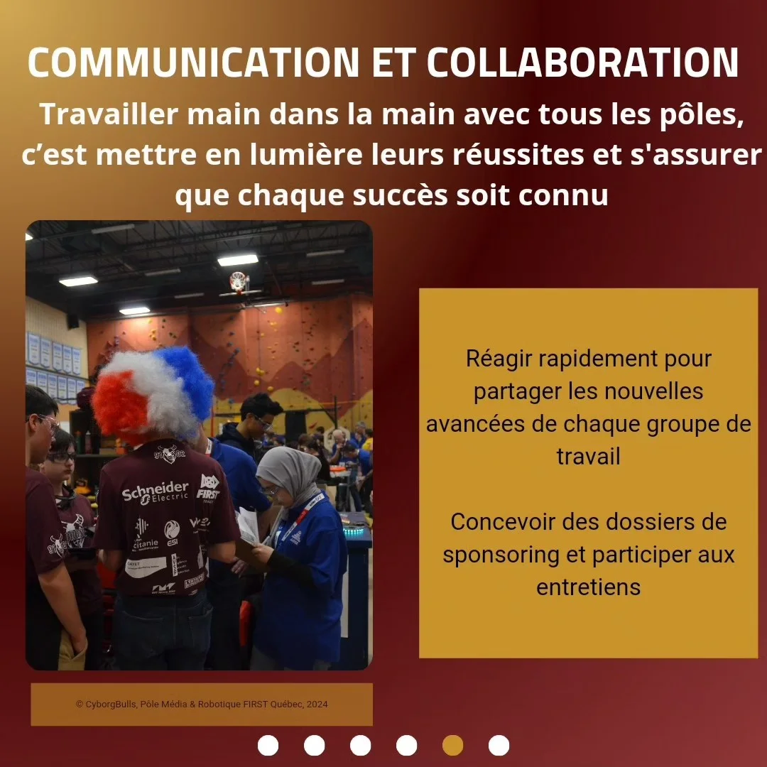 Archive Communication et collaboration : mettre en lumière les réussites des pôles, partager leurs avancées et participer aux dossiers de sponsoring.